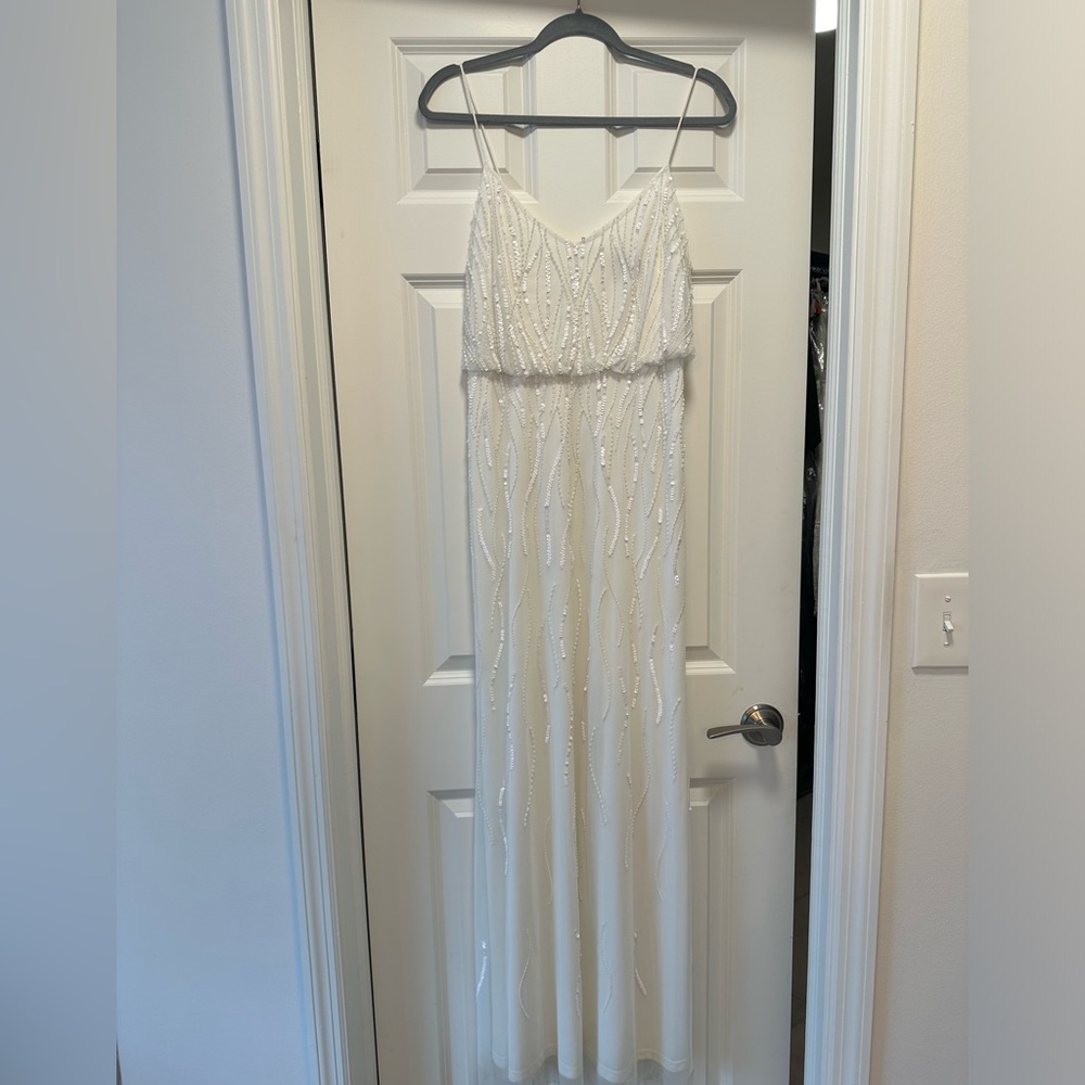 Gorgeous white beaded sequin dress